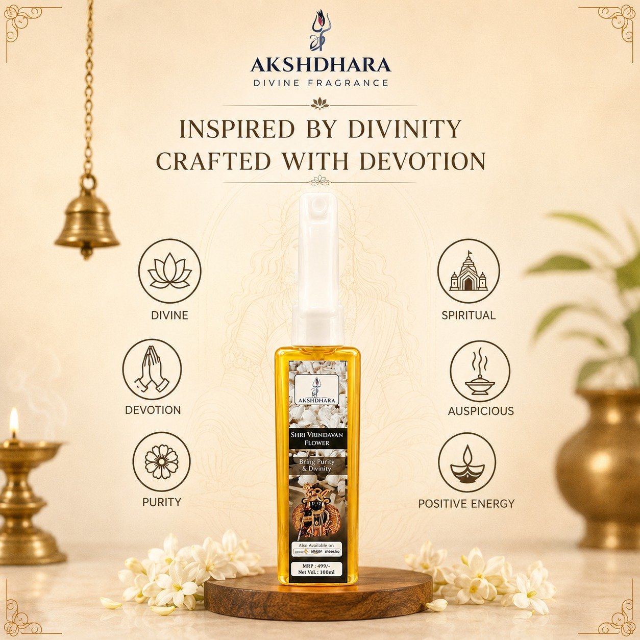 Shri Vrindavan Phool- 100 ml - Image 5