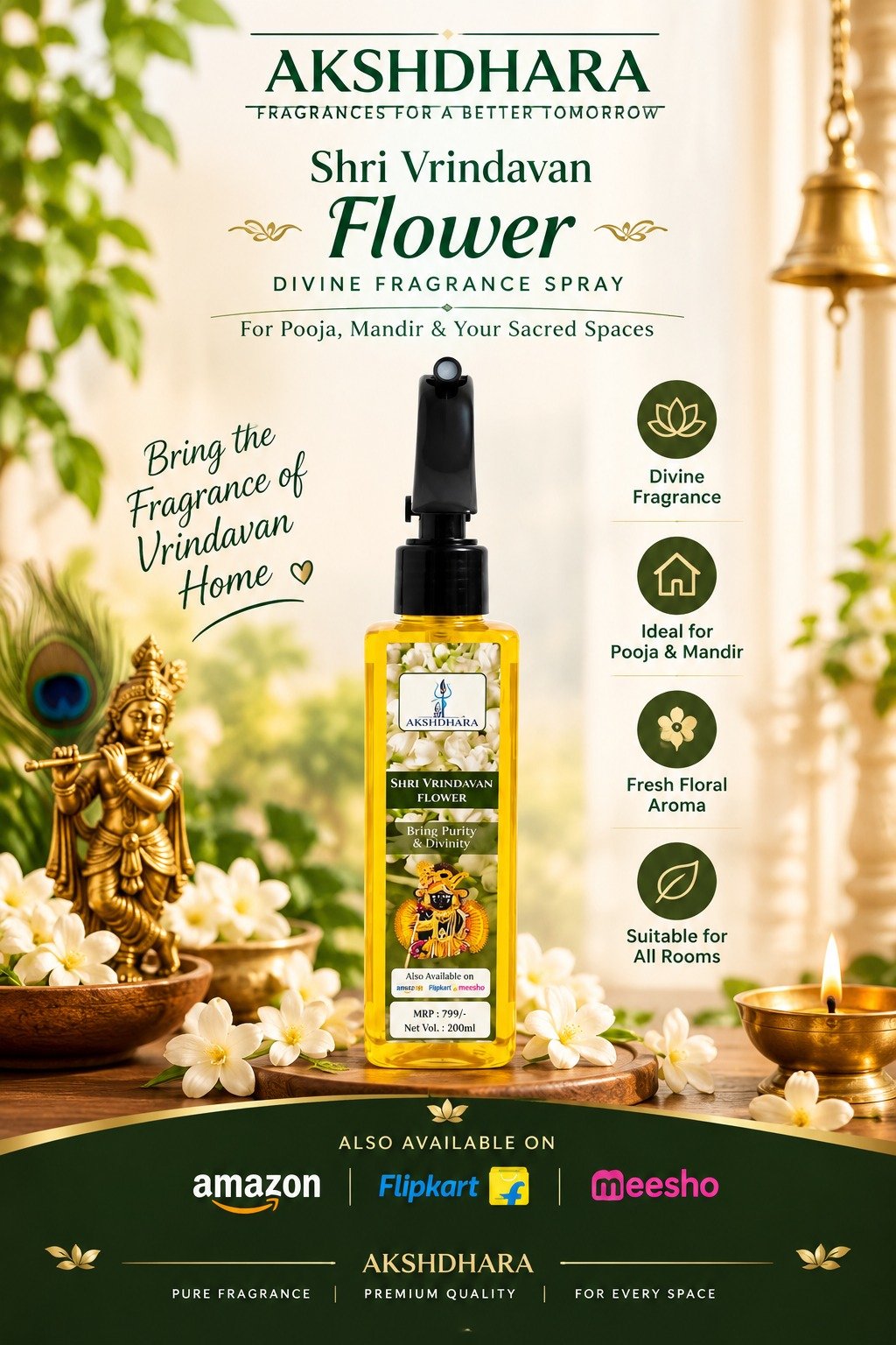 Shri Vrindavan Phool- 200 ml - Image 2